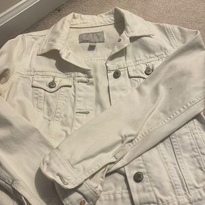 White jean jacket
